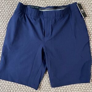 A85 Under Armour 9” UA Links storm  Golf Shorts Navy sz 8